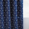 Minimalist Geometric Shower Curtain With Stripes Design