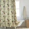 Minimalist Nordic Style Butterfly Leaf Print Shower Curtain For Unique Bathroom Decor