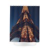 Minimalist Paris Tower Shower Curtain for Simple Bathroom Decor