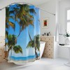 Minimalist Sandy Beach Shower Curtain For A Simple Bathroom Refresh
