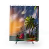 Minimalist Sunset Shower Curtain, Perfect for a Calming and Serene Bathroom