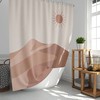 Minimalist Sunshine in Desert Shower Curtain - Boho-Inspired Bathroom Decor with Inviting and Sunny Design