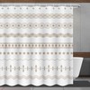 Minimalistic Geometric Pattern Shower Curtain For A Sleek And Contemporary Bathroom Look