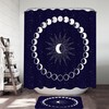 Minimalistic Moon Time Shower Curtain for Bathroom