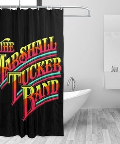 Minimalistic Shower Curtain with Durable Fabric by Tucker Marshalls