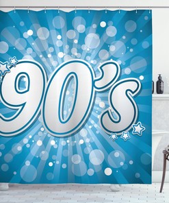 Minimalistic Star Printed Shower Curtain - Waterproof And Chic