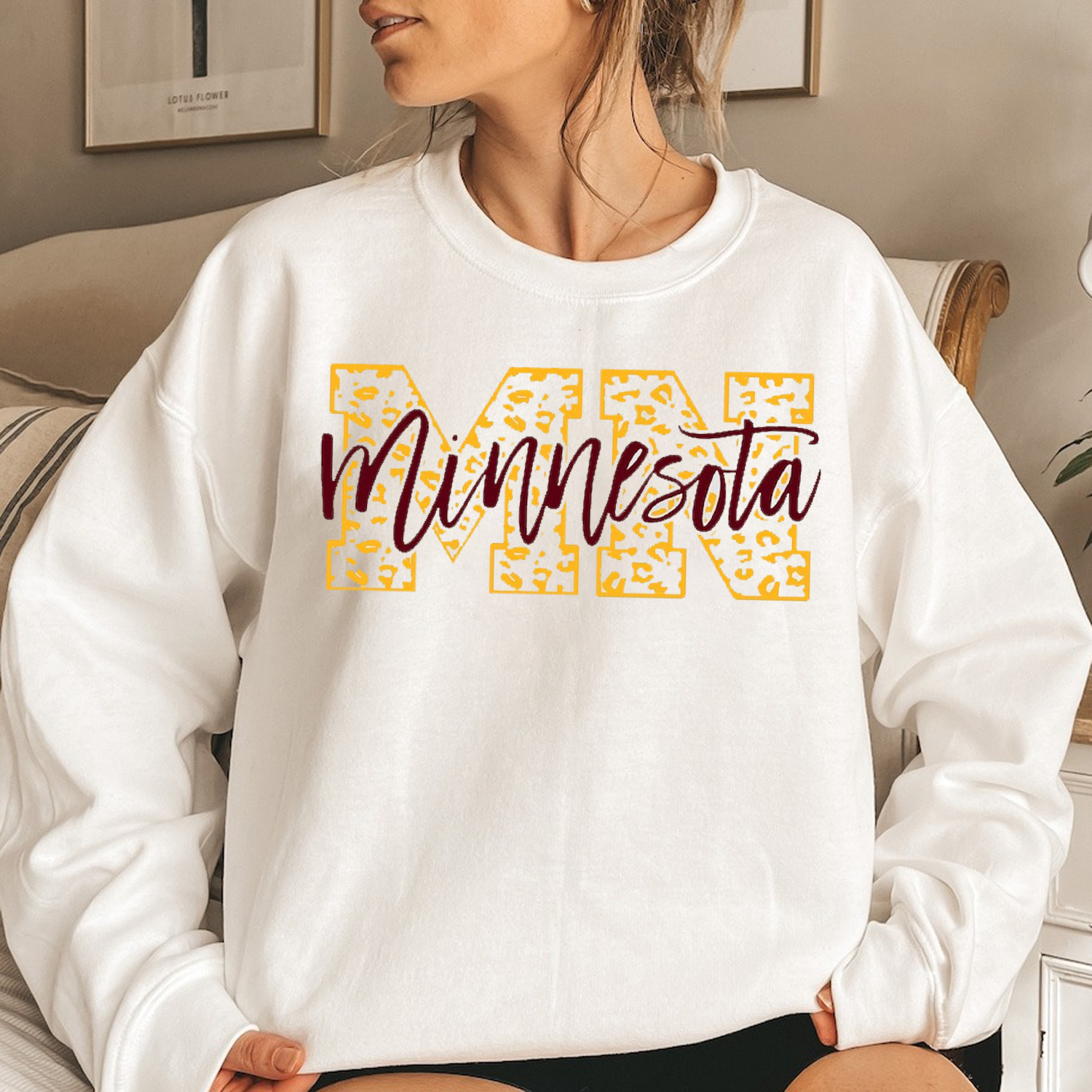 Minnesota College Football Sweatshirt - Unisex Heavy Blend Crewneck Fan Gift