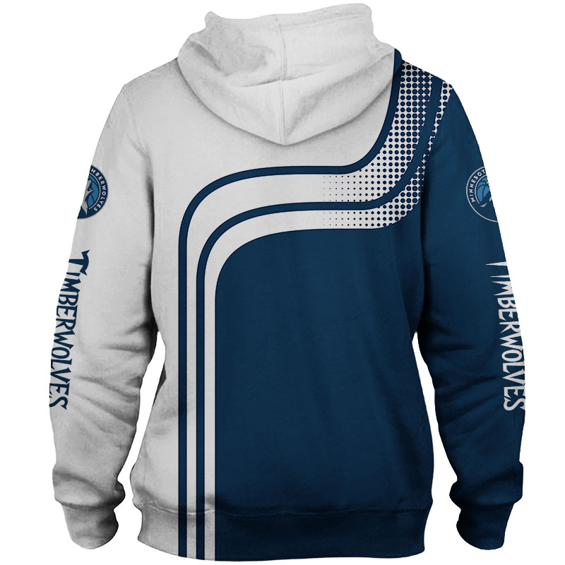 Minnesota Timberwolves All Over Print 3D Zip Hoodie For Fans