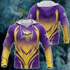 Minnesota Vikings 3D Print Hoodie - Perfect For Diehard Fans