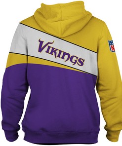 Minnesota Vikings 3D Zip Hoodie - All Over Print Zip Up Hoodie Men