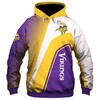 Minnesota Vikings 3D Zip Hoodie Zip Hoodie Pullover Nfl - Perfect Gift For Fans