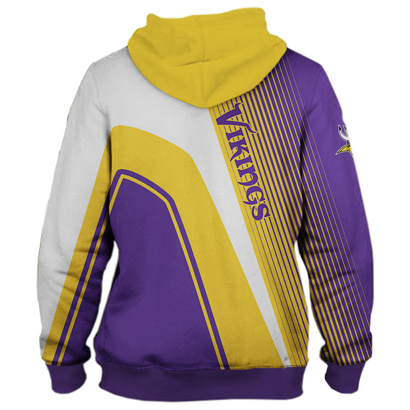 Minnesota Vikings 3D Zip Hoodie Zip Hoodie Pullover Nfl - Perfect Gift For Fans