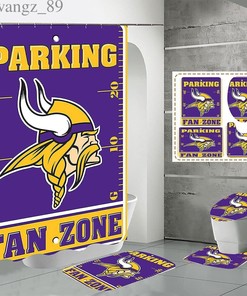 Minnesota Vikings Bath Shower Curtain for Fans