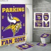 Minnesota Vikings Bathroom Decor with Fabric Shower Curtain