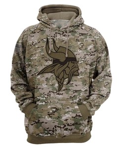 Minnesota Vikings Camouflage All Over Print 3D Hoodie - Perfect For Fans