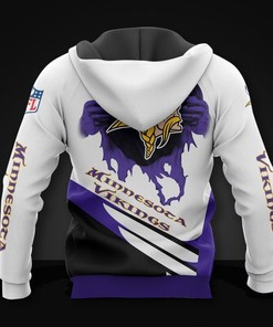 Minnesota Vikings Cool Graphic Hoodie - Gifts For Father Day
