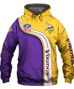 Minnesota Vikings Cute Death Skull Hoodie 3D Gifts For Fans