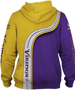 Minnesota Vikings Cute Death Skull Hoodie 3D Gifts For Fans