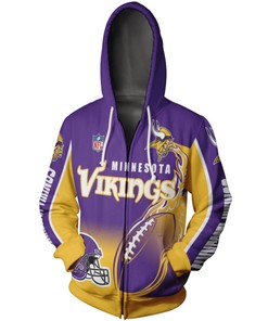 Minnesota Vikings Death Smoke Graphic All Over Print 3D Zip Hoodie - Perfect For Fans