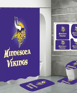 Minnesota Vikings Fabric Shower Curtain for Football Fans