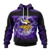 Minnesota Vikings Halloween Horror Night 3D Hoodie - Perfect For Fans