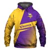 Minnesota Vikings Long Sleeve Zip Hoodie For Fans - Gifts For Men