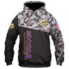 Minnesota Vikings Military Hoodie 3D Zip Hoodie - Full Size