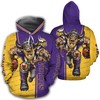 Minnesota Vikings No 1 All Over Print 3D Hoodie - Perfect For Fans
