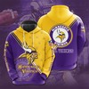 Minnesota Vikings Seal Motifs Hoodie - Mens 3D Hoodies