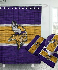 Minnesota Vikings Shower Curtain and Bathroom Accessories