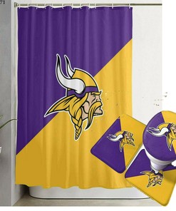 Minnesota Vikings Shower Curtain and Bathroom Accessories