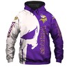 Minnesota Vikings Skull Graphic Hoodie - 3D Print Hoodie Full Size