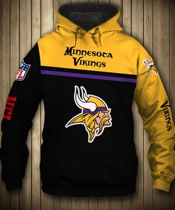 Minnesota Vikings Skull Hoodie 3D Pullover Zip Hoodie For Diehard Fans