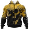 Minnesota Vikings Skull Hoodie Custom Name & Number - Gifts For Men
