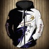 Minnesota Vikings Thunder Graphic Hoodie - 3D Hoodies With Zippers