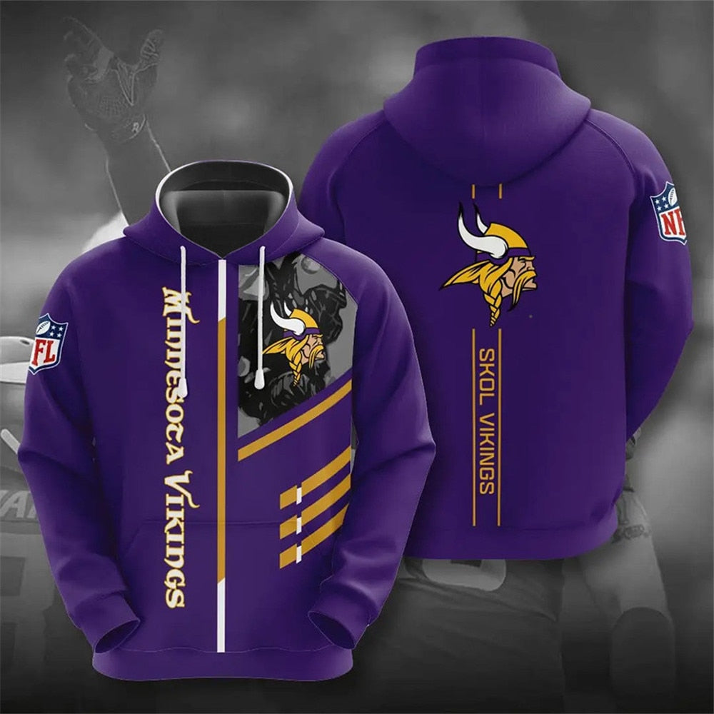 Minnesota Vikings Ultra Cool 3D Hoodie - Perfect For Fans