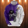 Minnesota Vikings Ultra Death Graphic Hoodie - Custom 3D Hoodies