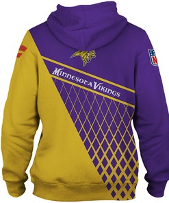 Minnesota Vikings Zip Hoodie For Fan - All Over Print Zip Up Hoodie Men