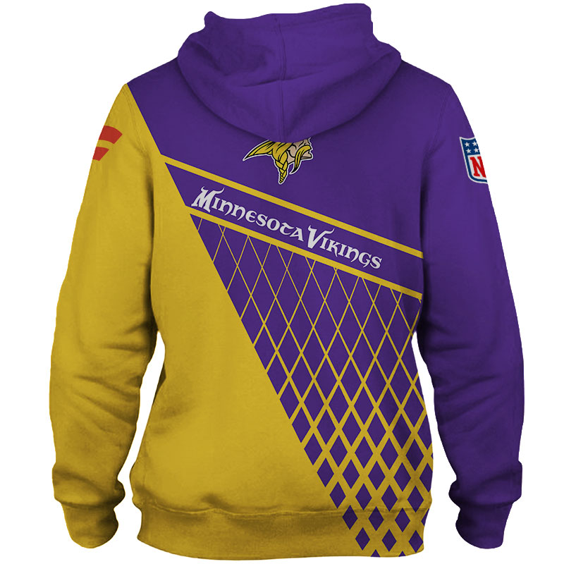Minnesota Vikings Zip Hoodie For Fan - All Over Print Zip Up Hoodie Men
