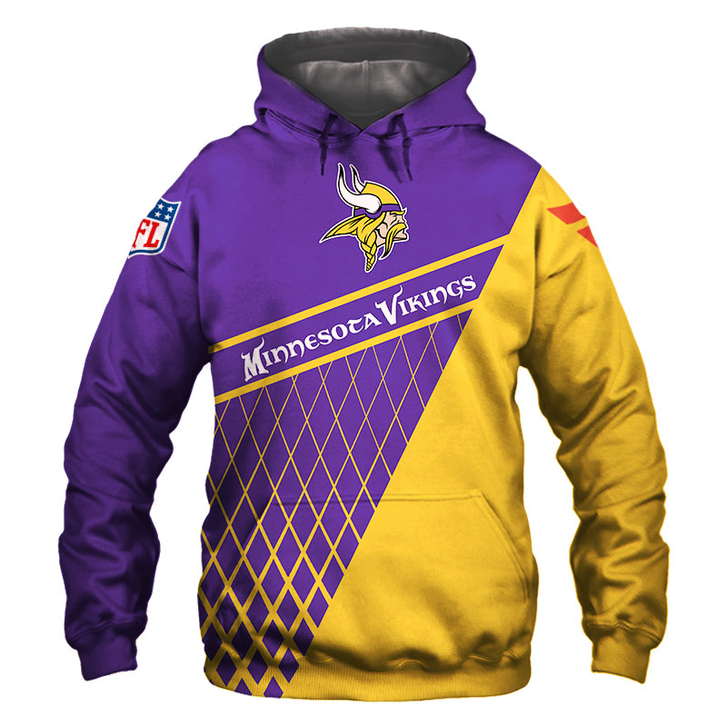 Minnesota Vikings Zip Hoodie For Fan - All Over Print Zip Up Hoodie Men