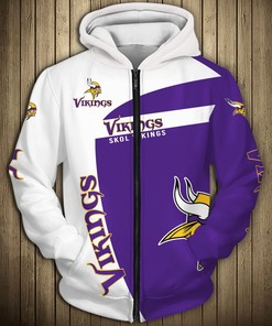 Minnesota Vikings Zip Hoodie Pullover For Fans - Perfect Gift For Any Occasion