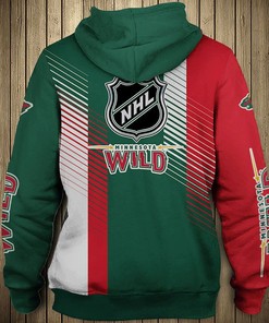 Minnesota Wild Cute Design 3D Hoodie Pullover - 3D Hoodies For Men