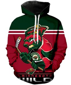 Minnesota Wild Mascot Printed 3D Hoodie - Custom 3D Hoodies