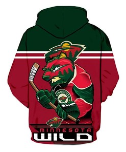 Minnesota Wild Mascot Printed 3D Hoodie - Custom 3D Hoodies