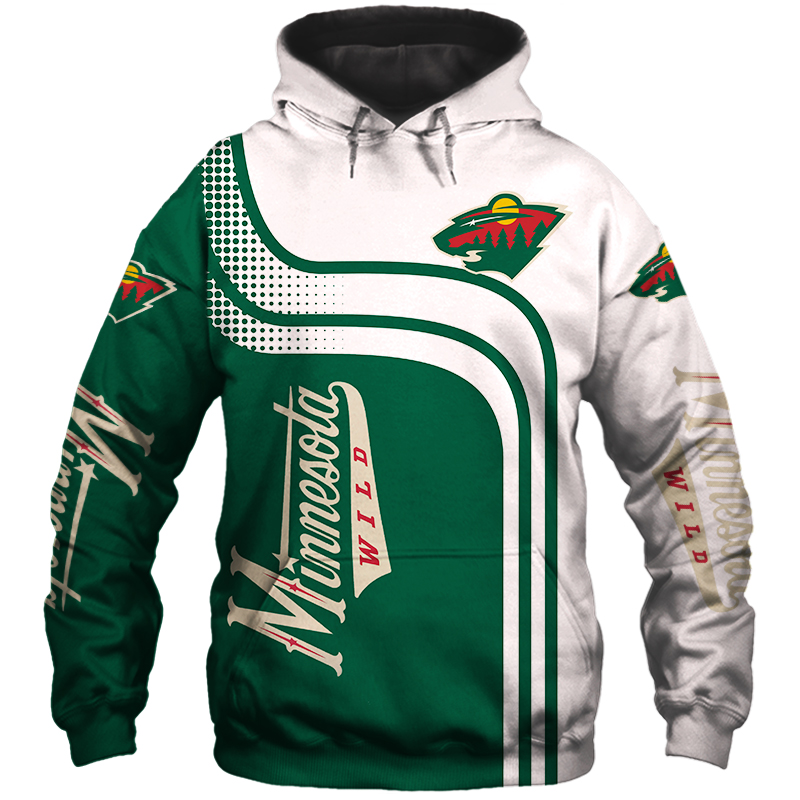 Minnesota Wild Pullover Zip Hoodie - Gifts For Father Day