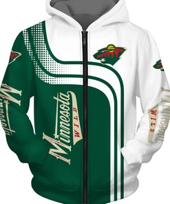 Minnesota Wild Pullover Zip Hoodie - Gifts For Father Day