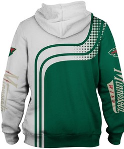 Minnesota Wild Pullover Zip Hoodie - Gifts For Father Day
