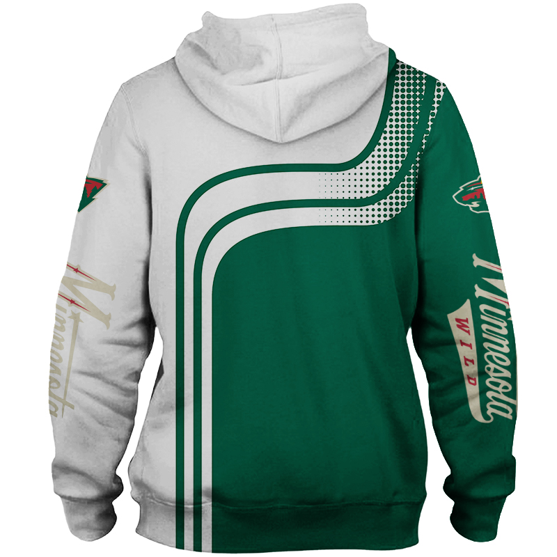 Minnesota Wild Pullover Zip Hoodie - Gifts For Father Day