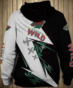 Minnesota Wild Thunder Design 3D Hoodie Pullover - Mens 3D Hoodies