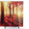 Misty Old Forest Print Shower CurtainDreamy Bathroom Decor for Women & Nature Lovers